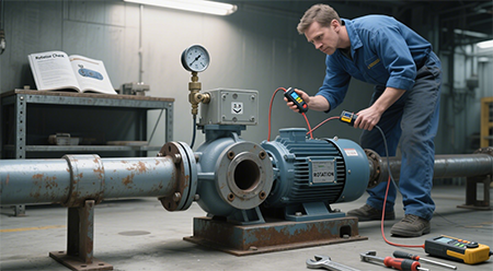 Nasosun fırlanma istiqamətinin düzgün olub olmadığını necə yoxlamaq olar