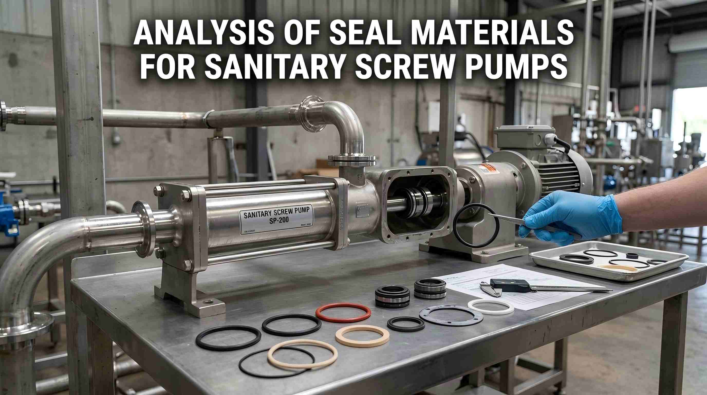 Sanitariya vintli nasoslar üçün möhür materiallarının təhlili